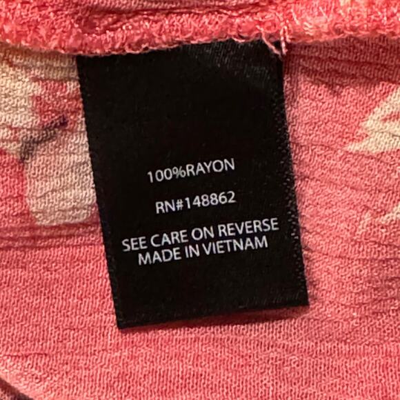 Torrid SZ 1 (1X-Large) Babydoll Top Floral Stretch Gauzy Boat Neck Keyhole Pink - Picture 8 of 9